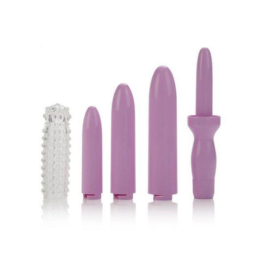 CalExotics Dr. Laura Berman Dilators Set Of 4 Locking Sizes Plus Sleeve Purple
