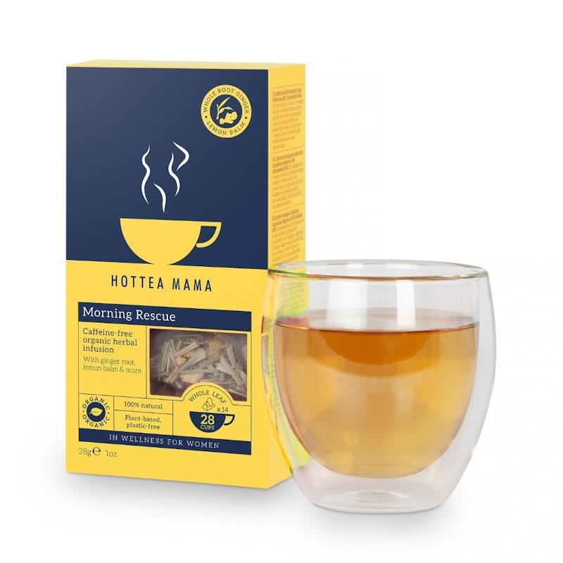 Load image into Gallery viewer, HOTTEA MAMA Organic Morning Rescue - Tummy Soothing Herbal Blend 1Pack
