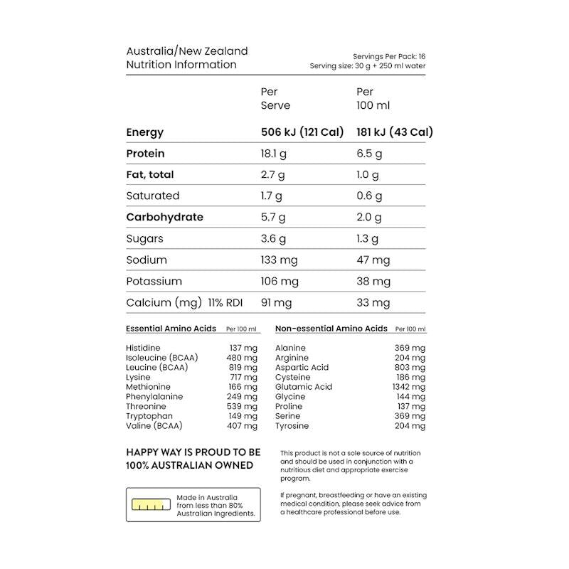 Load image into Gallery viewer, Happy Way Cookies &amp; Cream Whey Protein Powder 500g
