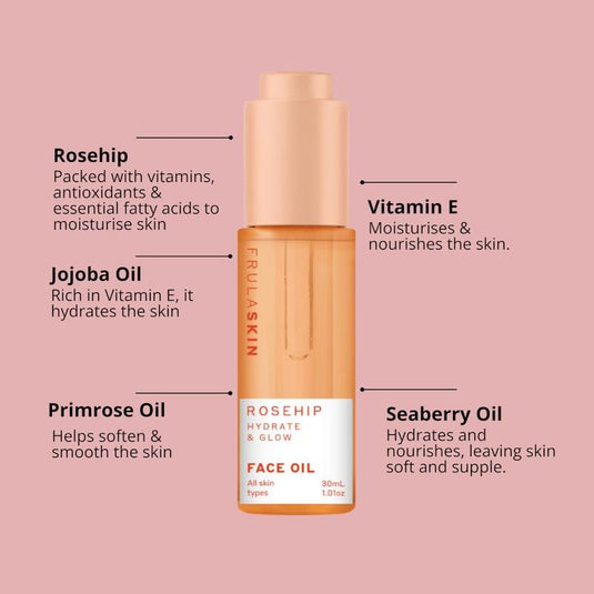 Frula Rosehip Hydrate & Glow Face Oil 30ml