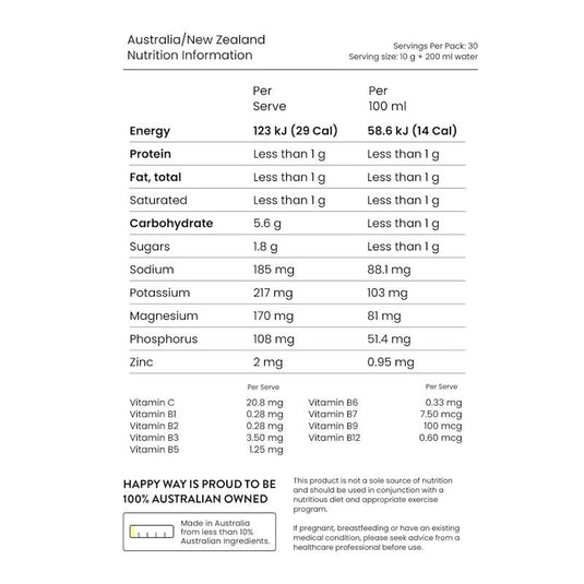 Happy Way Watermelon Electrolytes Powder 300g