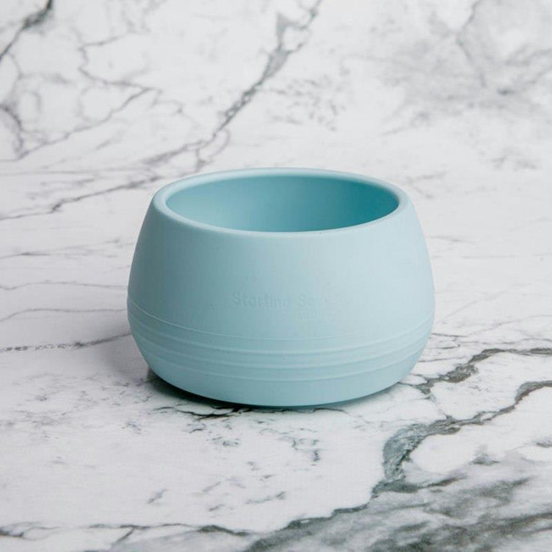 Load image into Gallery viewer, Starting Solids Australia Suckie Scoop Bowl Blue Lemonade
