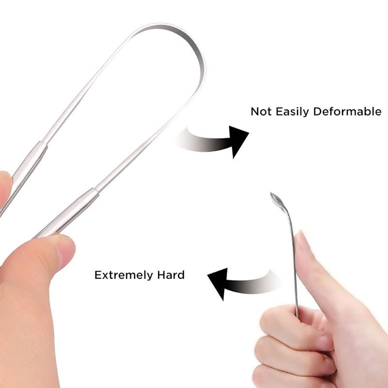 Load image into Gallery viewer, Caremax 3 Pieces Stainless Steel Tongue Scraper with Case Pack
