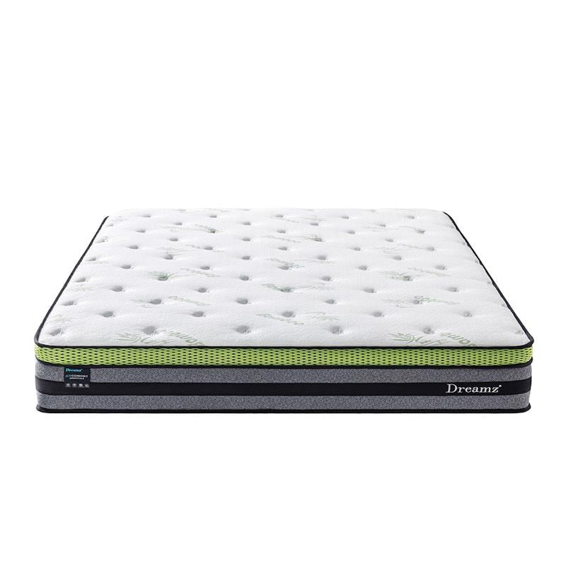 Load image into Gallery viewer, DreamZ Cooling Mattress Pocket Spring Euro Top Bed Foam 7 Zone King

