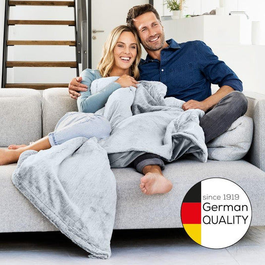 Beurer HD75G Super Cosy Heated Throw - Charcoal Grey One Size