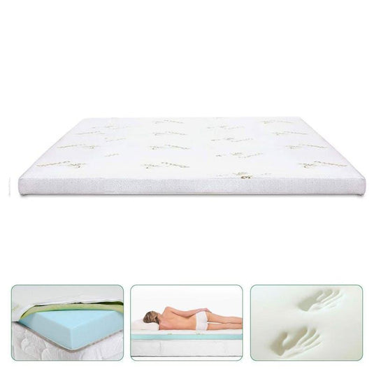 Clevinger 4cm Memory Foam Mattress Topper with Bamboo Cover - King 1pc