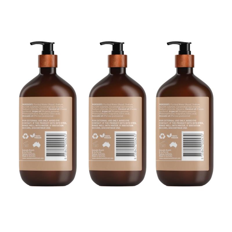 Load image into Gallery viewer, Woodsman Burnt Rose Body Wash 1L 3 Pack
