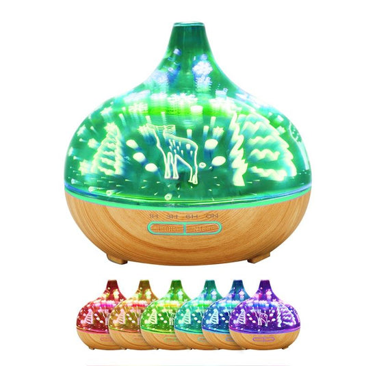 Traderight Aroma Diffuser Aromatherapy Ultrasonic Humidifier Essential Oil Purifier Deer 1Unit