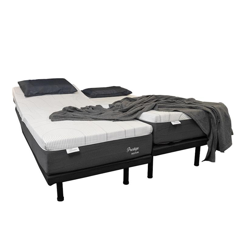 Load image into Gallery viewer, Napp Australia Split RENEW Adjustable Bed Split King with 2 x Long Single Prestige Medium Mattresses
