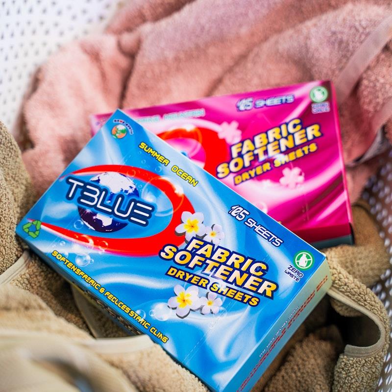 Load image into Gallery viewer, TBLUE Fabric Softener Dryer Sheet Summer Ocean Pack of 105 Sheets
