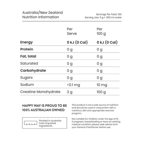 Happy Way Creatine Powder 300g