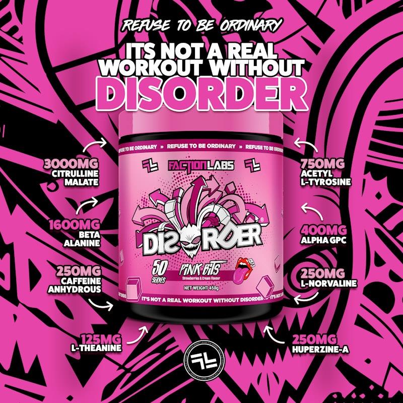 Load image into Gallery viewer, Faction Labs Disorder Original - 50 serves Pink Bits
