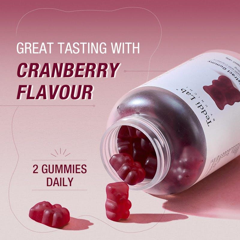 Load image into Gallery viewer, Teddi Lab by Unichi Cranberry Extract Gummy x3 - Urinary Tract Care &amp; Intimate Health Packs
