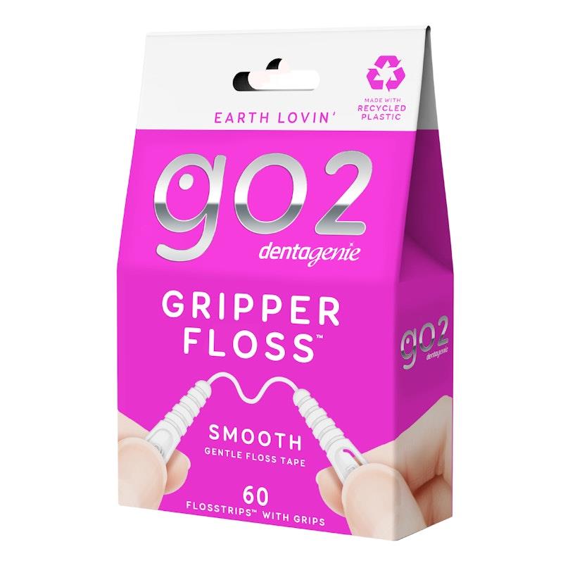 Load image into Gallery viewer, Dentagenie Gripper Smooth Flosstrips with Grips 60pk
