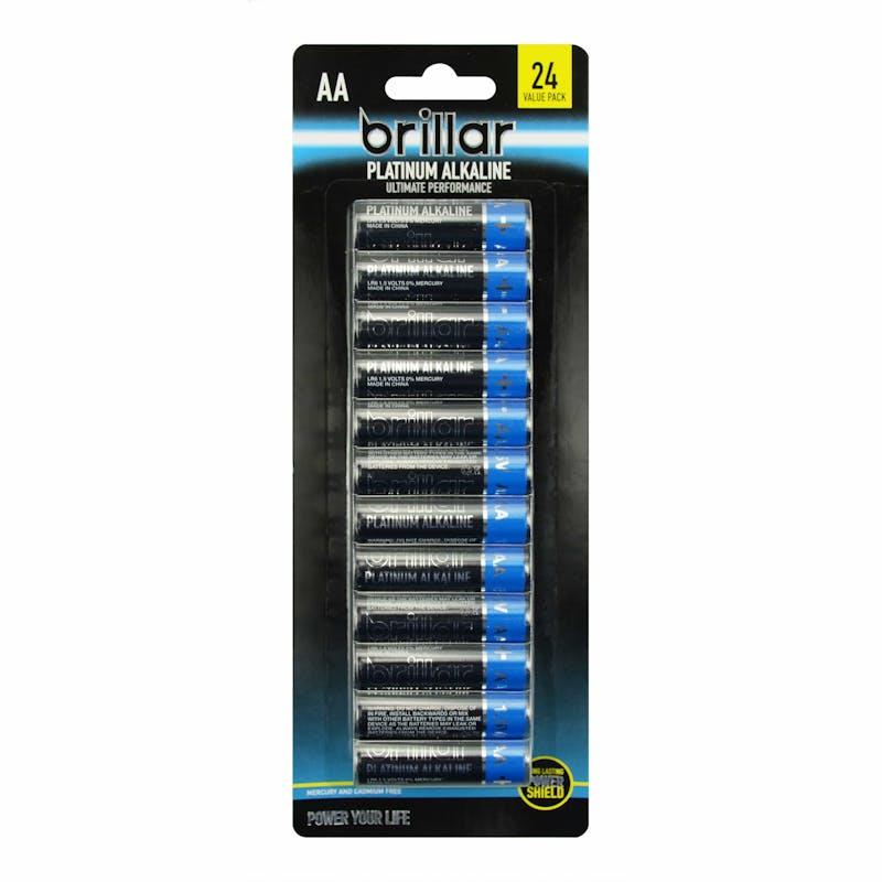 Load image into Gallery viewer, Brillar AA Platinum Alkaline Batteries 2 x 24Pack
