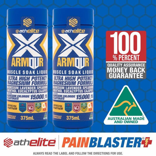 Athelite X Armour Muscle Soak 375ml 2Pack