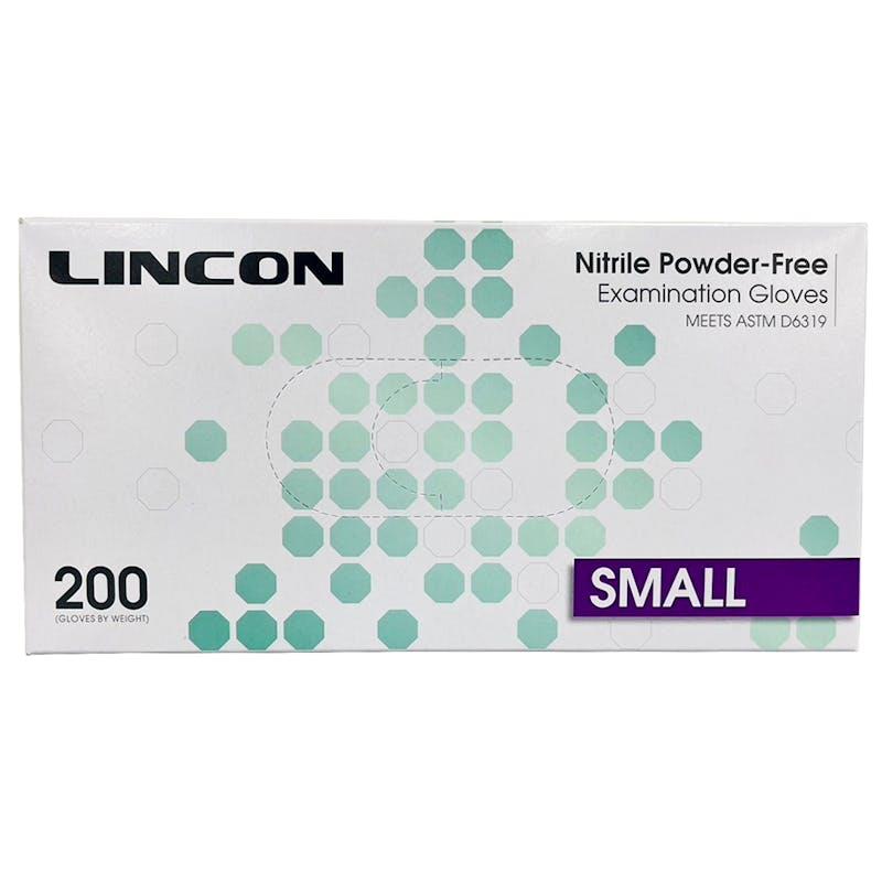 Load image into Gallery viewer, Lincon Nitrile Examination Gloves ASTM Powder Free Small 200 Pieces/Box
