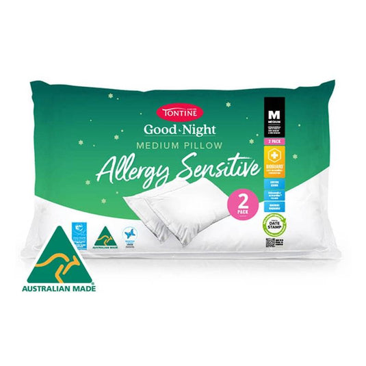 2pc Tontine Good Night Allergy Pillow Medium Profile Pack