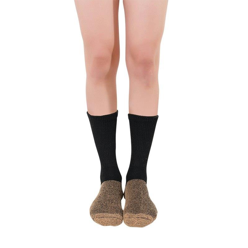 Load image into Gallery viewer, Glucology Loose Top Activity Socks Black Single Pair Extra Large
