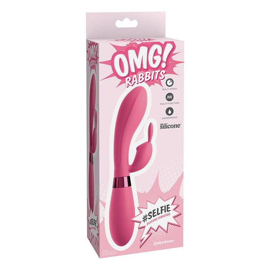 Pipedream OMG Rabbits Selfie Silicone Vibrator Pink
