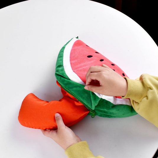 Lazy Dayz Two-Way Reversible Microfibre Travel Pillow Watermelon