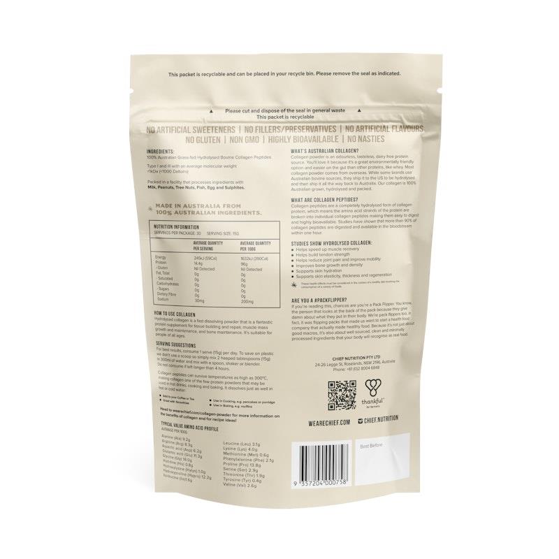Load image into Gallery viewer, Chief Collagen Protein Powder (30 serves) Unflavoured
