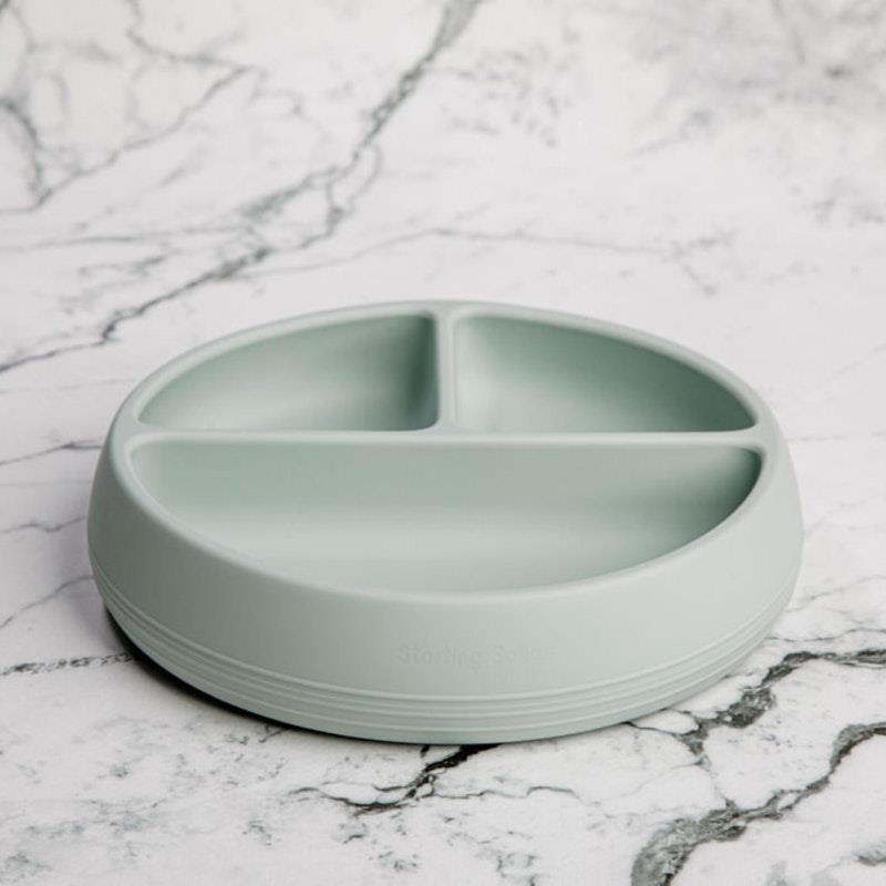 Load image into Gallery viewer, Starting Solids Australia Suckie Scoop Divided Plate Meringue
