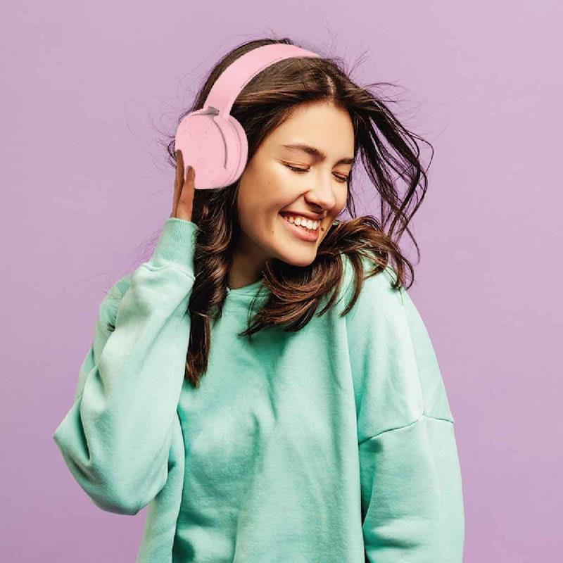Load image into Gallery viewer, Laser Wireless Foldable Headphones Pink
