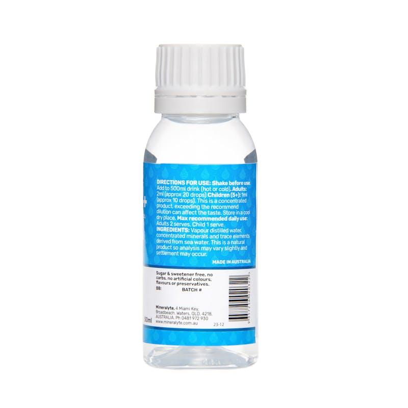 Load image into Gallery viewer, Mineralyte Hydrate+ Rapid Hydration Drops Unflavoured 50ml (50 serves) 2Pack
