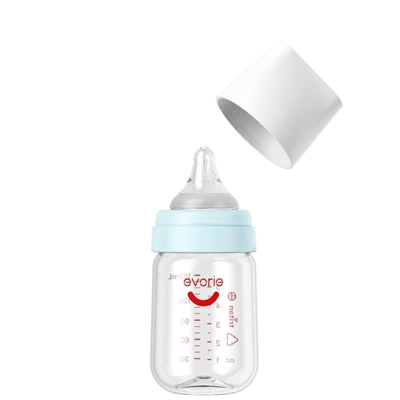 Load image into Gallery viewer, Evorie Tritan Wide-neck Baby Milk Feeding Bottle Starter Set 160mL+240mL, Blue Pack
