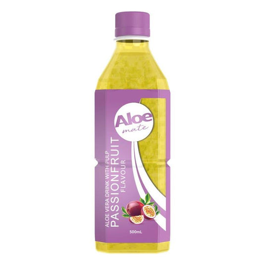 Aloe Mate Aloe Vera 500mL Passion Fruit 20Pack