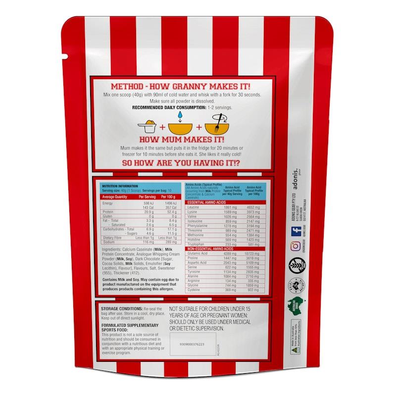 Load image into Gallery viewer, Adonis Gear Protein Cookie Dough (Casein Protein) - Coconut Choc Chip - 400g 10Serves
