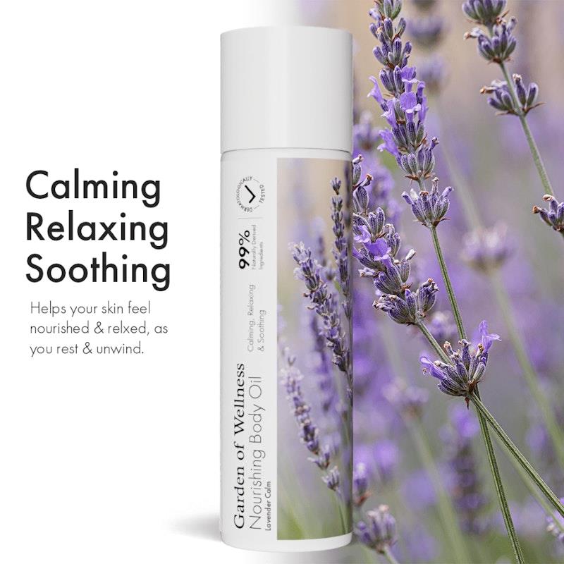 Load image into Gallery viewer, Garden of Wellness Nourishing Body Oil Lavender Calm 2Pack
