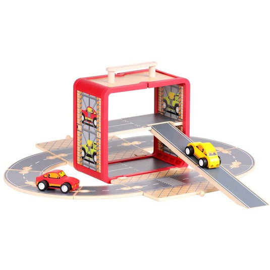 Riababy Wooden Car Set