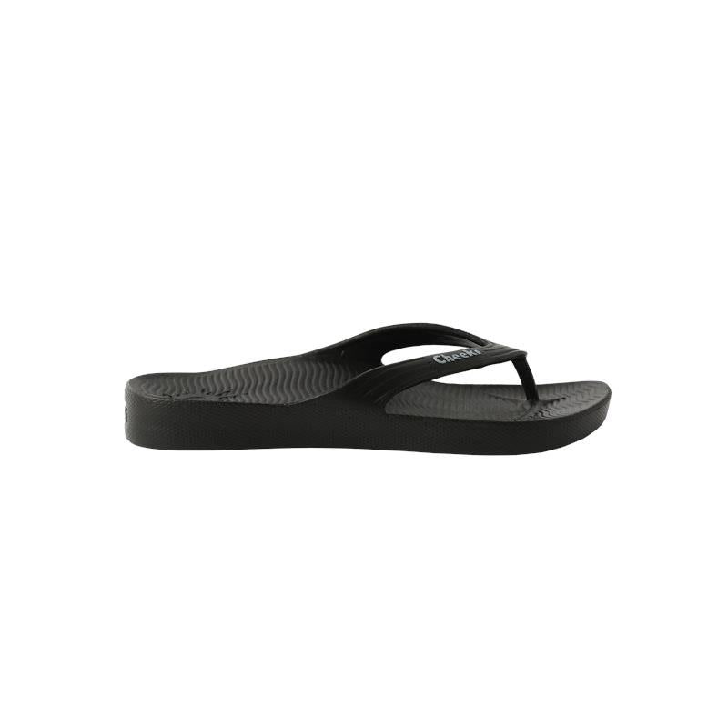 Load image into Gallery viewer, Arch Support Thongs - Black Womens US 5
