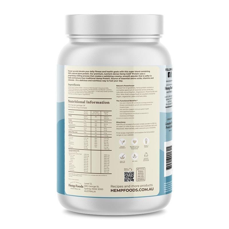 Load image into Gallery viewer, Hemp Foods Australia Complete Plant Protein Shake Vanilla - 1kg Single Unit
