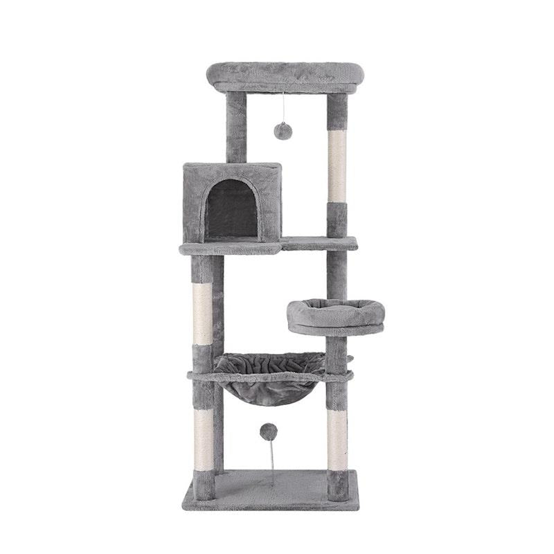 Load image into Gallery viewer, i.Pet Cat Tree Tower Scratching Post Trees Scratcher Condo House 143cm Grey
