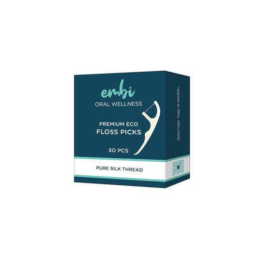 embi Oral Wellness Premium Silk Floss Picks 4Pack