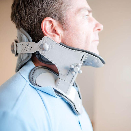 Caremax Thermal Cervical Collar Traction Brace - Adjustable with Heat Pad 1Unit