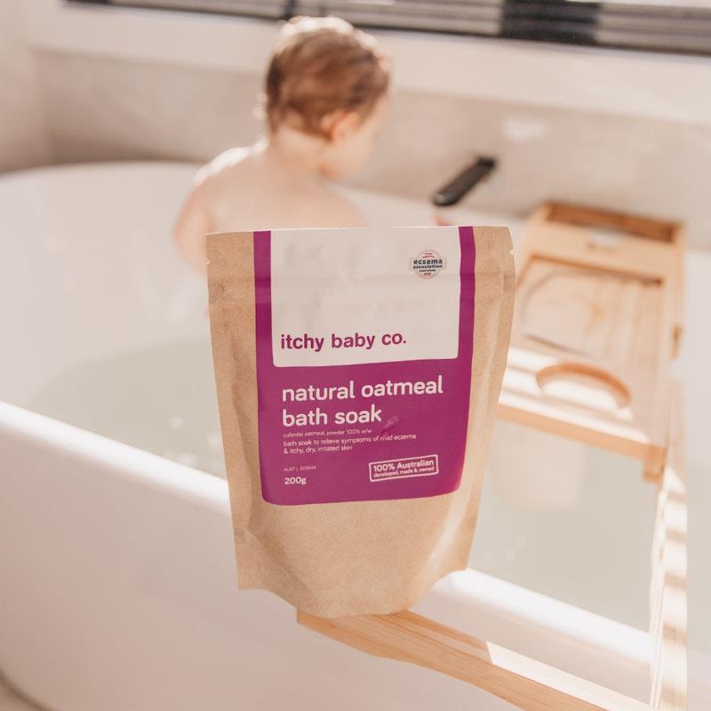 Load image into Gallery viewer, Itchy Baby Co. Natural Baby Oatmeal Bath Soak 200g
