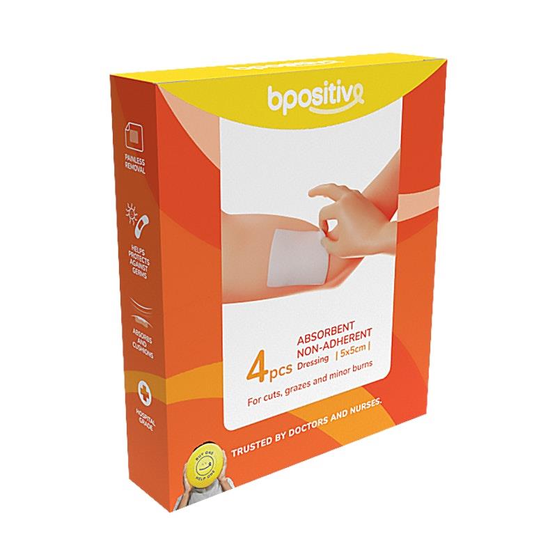 Load image into Gallery viewer, bpositive Absorbent Non-Adherent Dressing 5x5cm 2Pack
