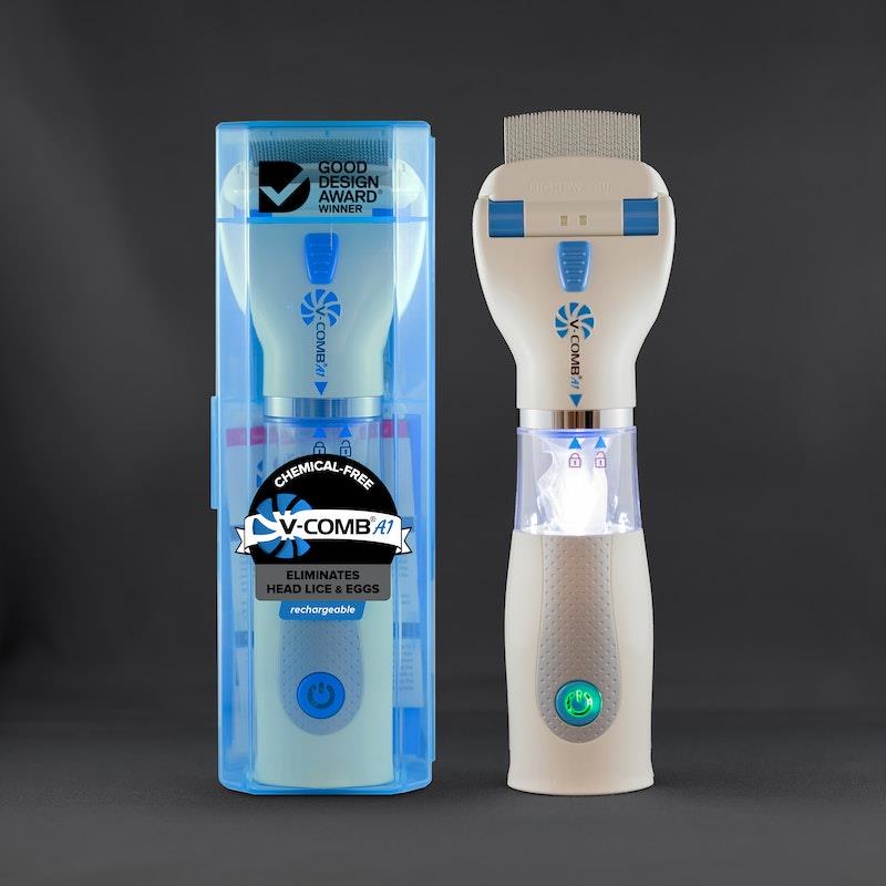 Load image into Gallery viewer, V-COMB A1 Rechargeable Chemical-Free Head Lice Comb 1pc
