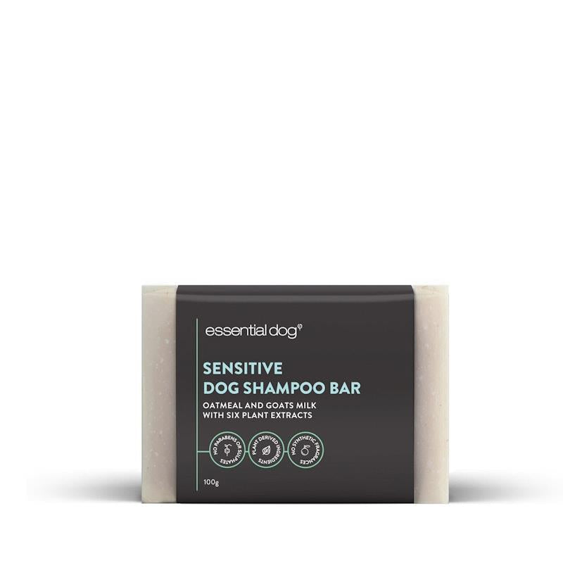 Load image into Gallery viewer, Essential Dog Solid Dog Shampoo Bars (Sensitive) Oatmeal, Lavender &amp; Geranium 3x100g
