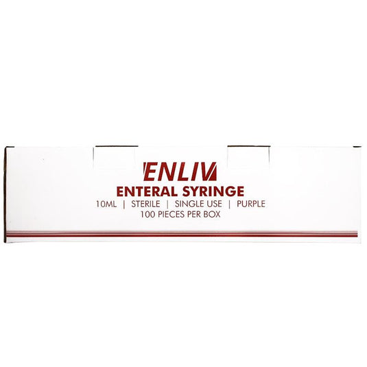 Enliv Enteral Syringe Sterile 10mL 100 Pieces/Box
