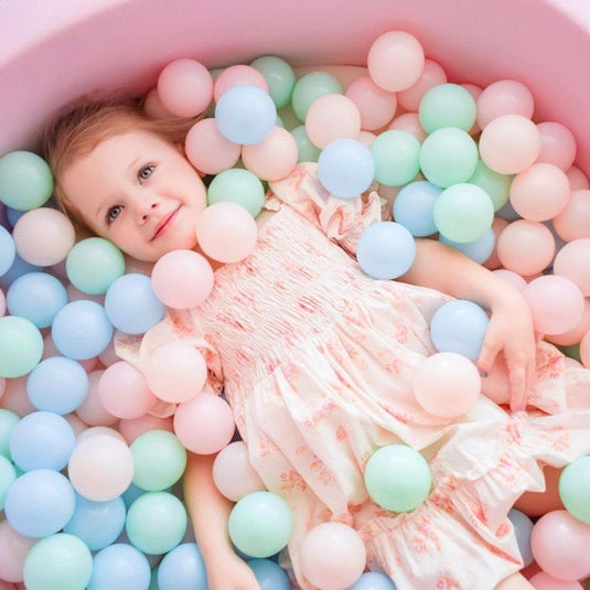 Riababy Soft Round Ball Pit Pink