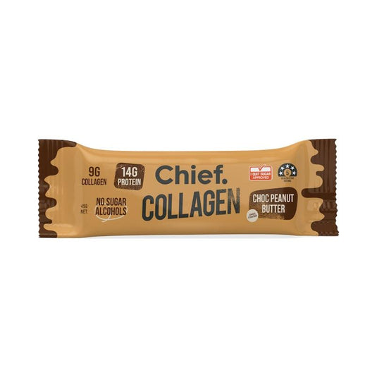 Chief Collagen Protein Bar - Choc Peanut Butter 12 Pack