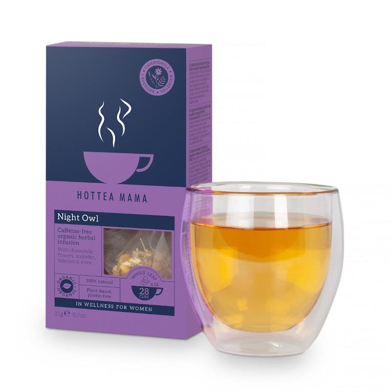 Load image into Gallery viewer, HOTTEA MAMA Organic Night Owl - Sleep Support Herbal Blend 1Pack
