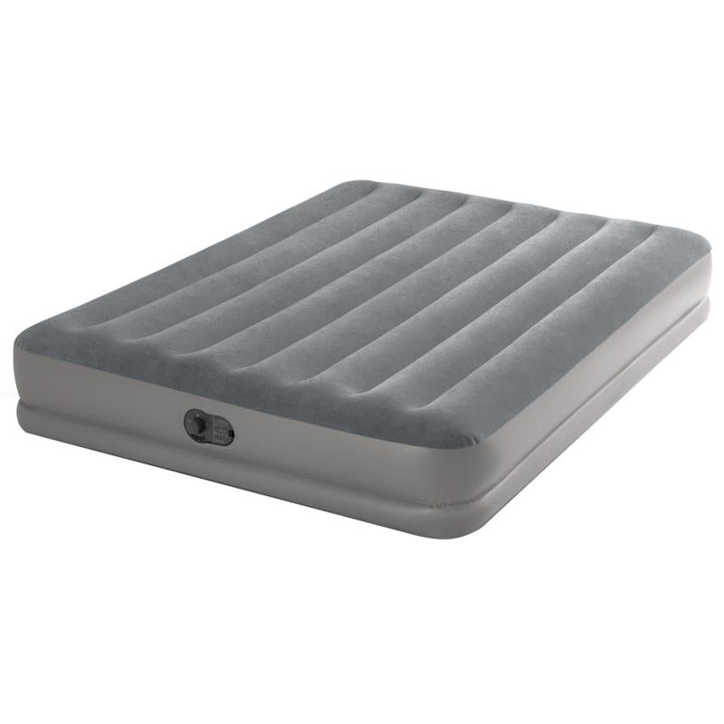 Load image into Gallery viewer, Intex Dura-Beam Prestige Inflatable Airbed with Fastfill USB Pump Gray Queen
