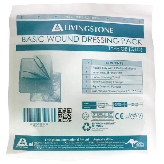 Livingstone Basic Wound Dressing Pack Queensland Type 1Pack