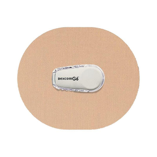 Glucology 25 Pack CGM Patches for Dexcom G6 Beige
